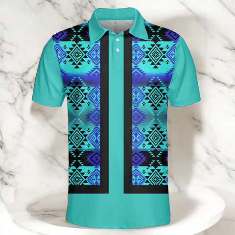HW250714M13 Native American Polo T-Shirt 3D