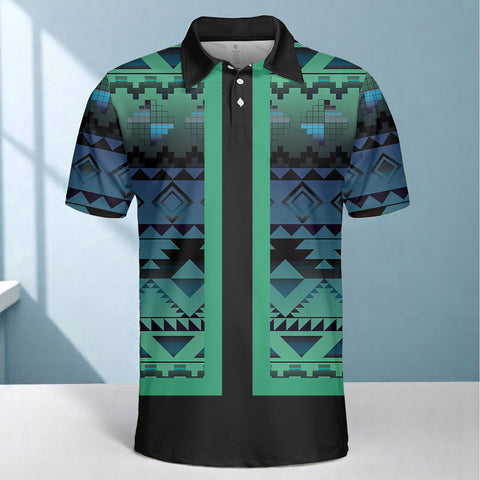 HW250714M16 Native American Polo T-Shirt 3D
