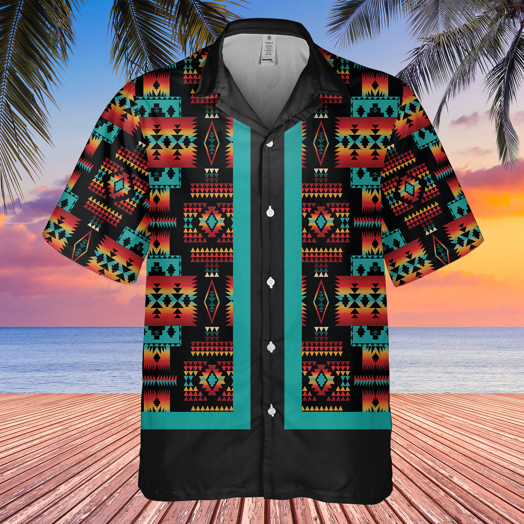 HW250714M17 Native American Hawaiian Shirt 3D