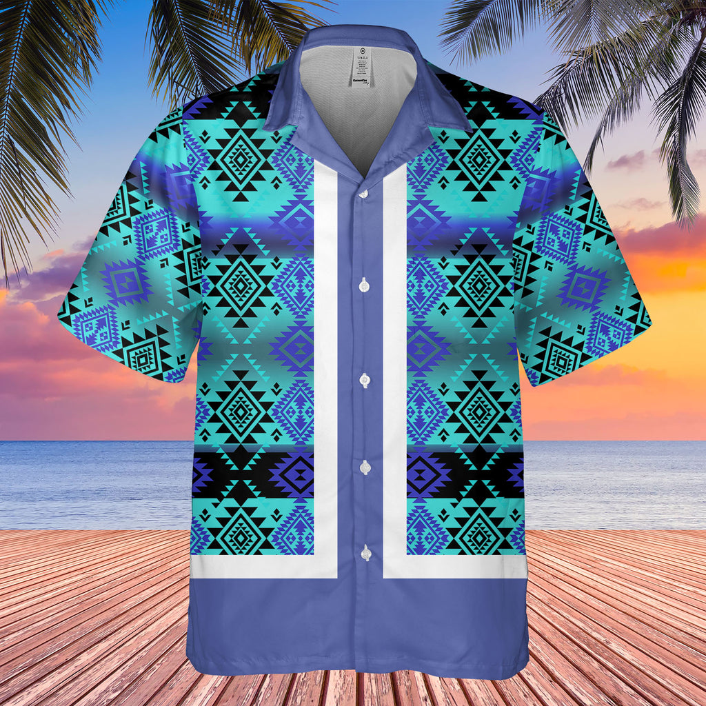 HW250714M19 Native American Hawaiian Shirt 3D