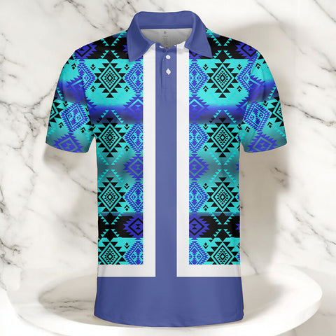 HW250714M19 Native American Polo T-Shirt 3D