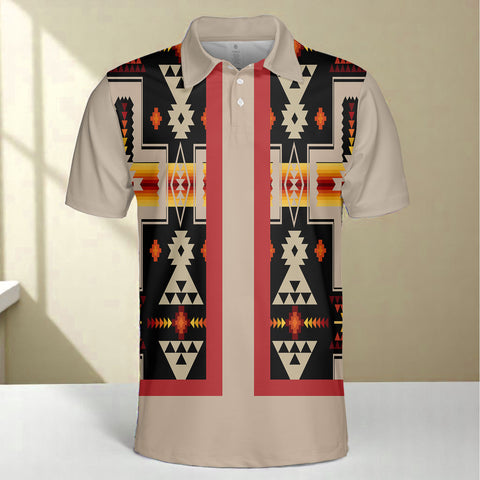 HW250714M20 Native American Polo T-Shirt 3D