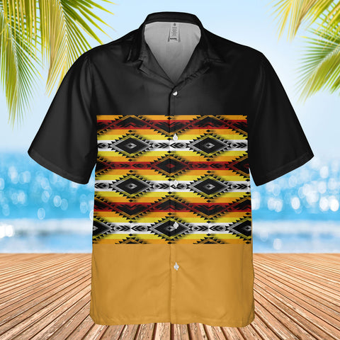 HW250715M02 Native American Hawaiian Shirt 3D