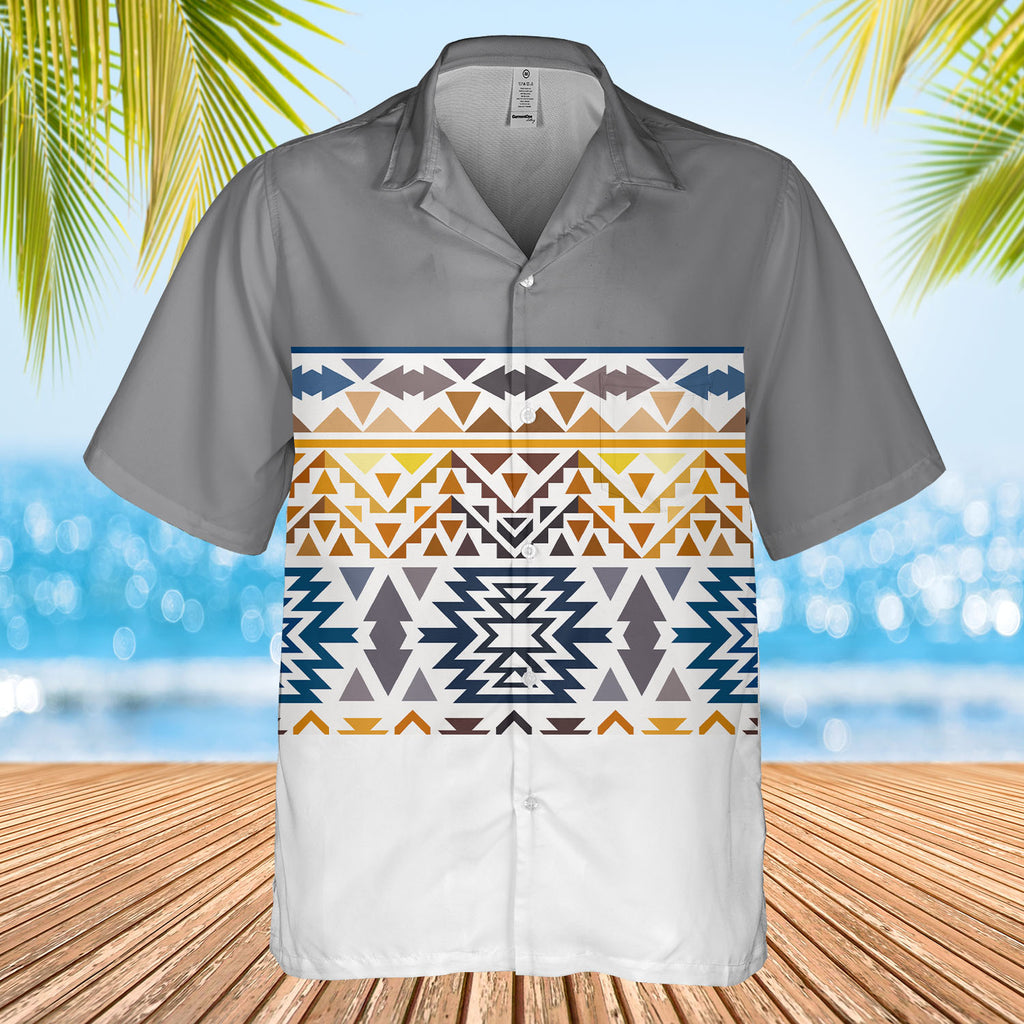 HW250715M03 Native American Hawaiian Shirt 3D