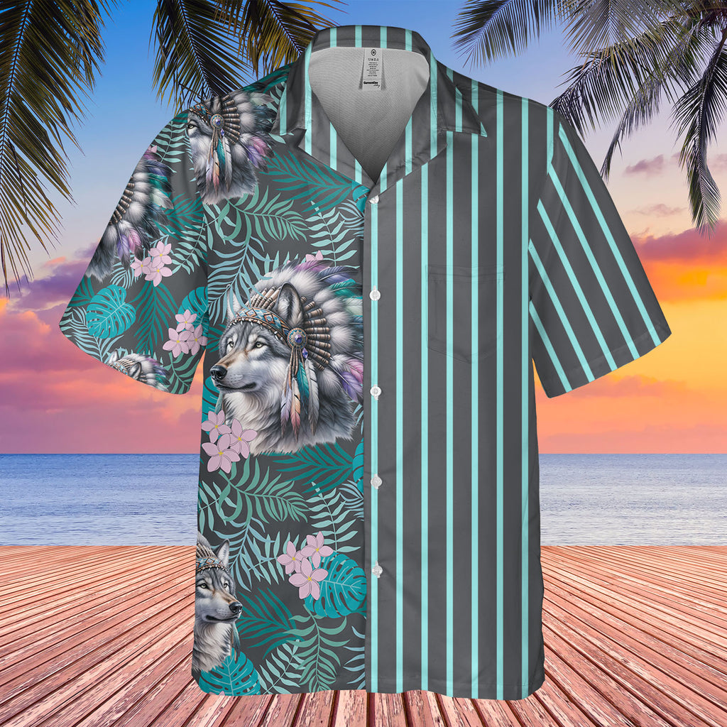 HW250721M02 Native American Hawaiian Shirt 3D