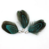 Natural Feather Tassel Charms – 12 Pcs Set for Earrings, Necklaces & Crafts