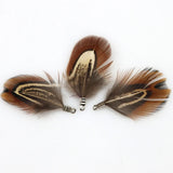 Natural Feather Tassel Charms – 12 Pcs Set for Earrings, Necklaces & Crafts