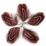 Natural Feather Tassel Charms – 12 Pcs Set for Earrings, Necklaces & Crafts