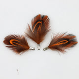 Natural Feather Tassel Charms – 12 Pcs Set for Earrings, Necklaces & Crafts