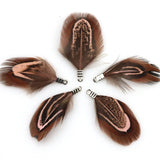 Natural Feather Tassel Charms – 12 Pcs Set for Earrings, Necklaces & Crafts