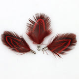 Natural Feather Tassel Charms – 12 Pcs Set for Earrings, Necklaces & Crafts