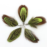 Natural Feather Tassel Charms – 12 Pcs Set for Earrings, Necklaces & Crafts