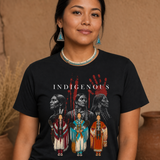 Indigenous Spirit Powwow Dancers Native American-Inspired 2D T-Shirt TSm003