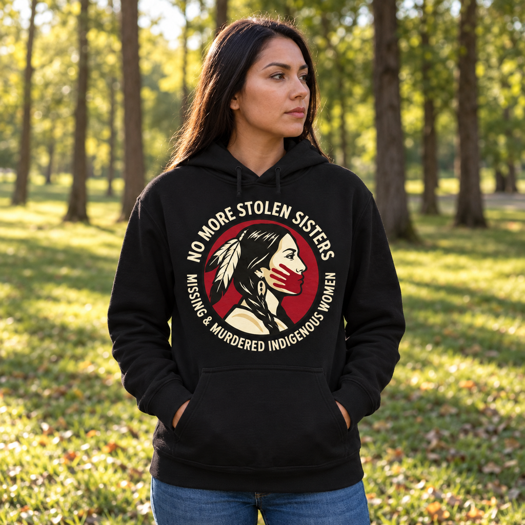 Indigenous Woman Native American-Inspired 2D Hoodie HDm028