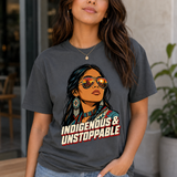 Indigenous Woman Pop Art Native American-Inspired 2D T-Shirt TSm058 v
