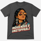 Indigenous Woman Pop Art Native American-Inspired 2D T-Shirt TSm058 v