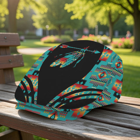 JC260323M01 Feather Native American Jeff Cap