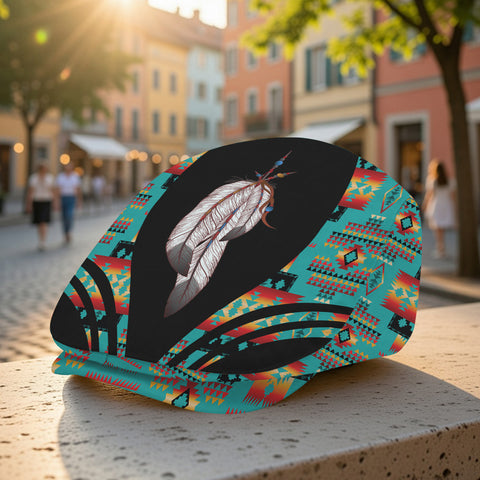 JC260323M01v2 Feather Native American Jeff Cap