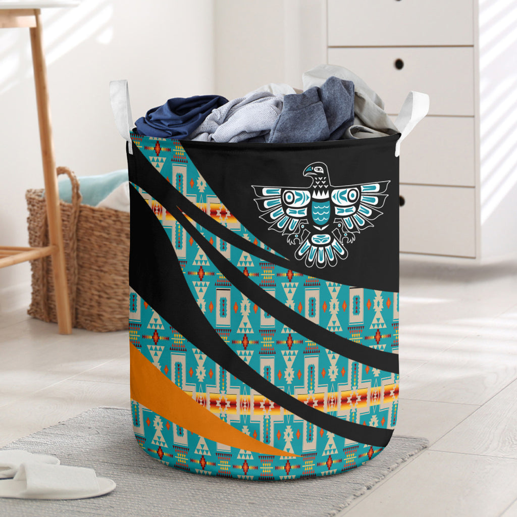 LB250123M05 Thunderbird Native American Laundry Basket