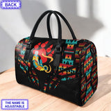 LT250515M03 Grandma Bear Custom Name Native American Leather Travel Bag
