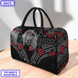 LT250515M19 Trail of Tear Custom Name Native American Leather Travel Bag