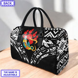 LT250515M20 Grandma Bear Custom Name Native American Leather Travel Bag