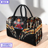 LT250515M21 Grandma Bear Custom Name Native American Leather Travel Bag