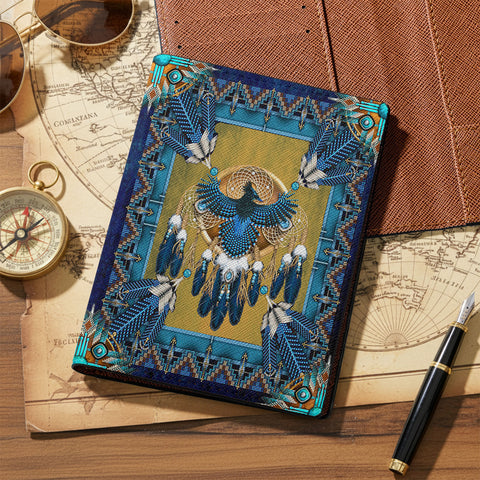 LVR0004 Native American Leather Passport Wallet