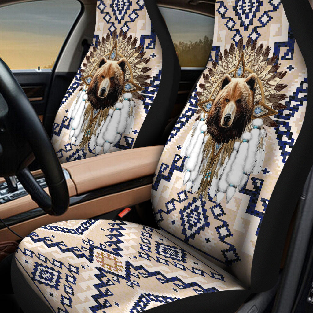LVR0050v2 Bear Chief Native American Car seat cover