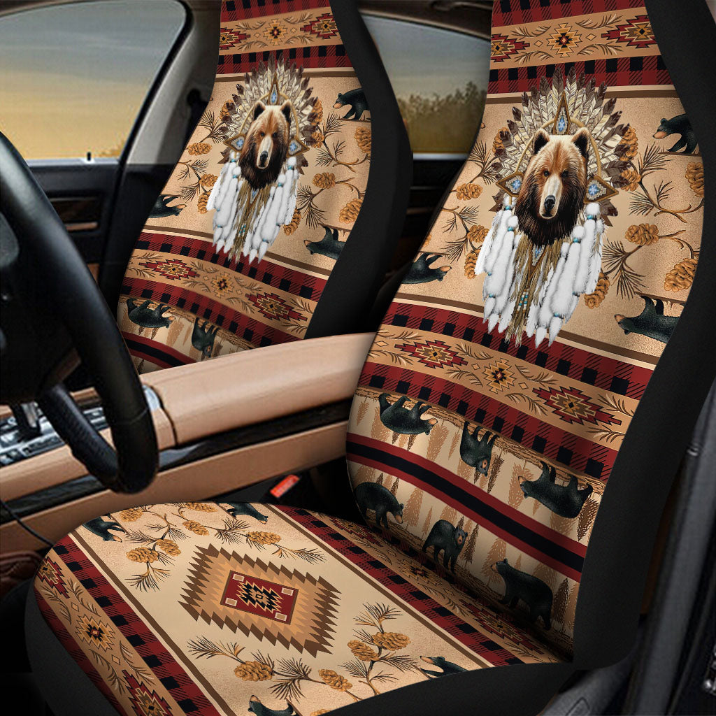 LVR0057v2 Bear Pattern Native Car Seat Cover
