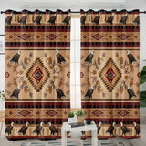 LVR0057v5 Eagle Native American Living Room Curtain