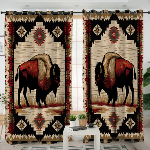 GB-NAT00902 Pattern Native American Living Room Curtain