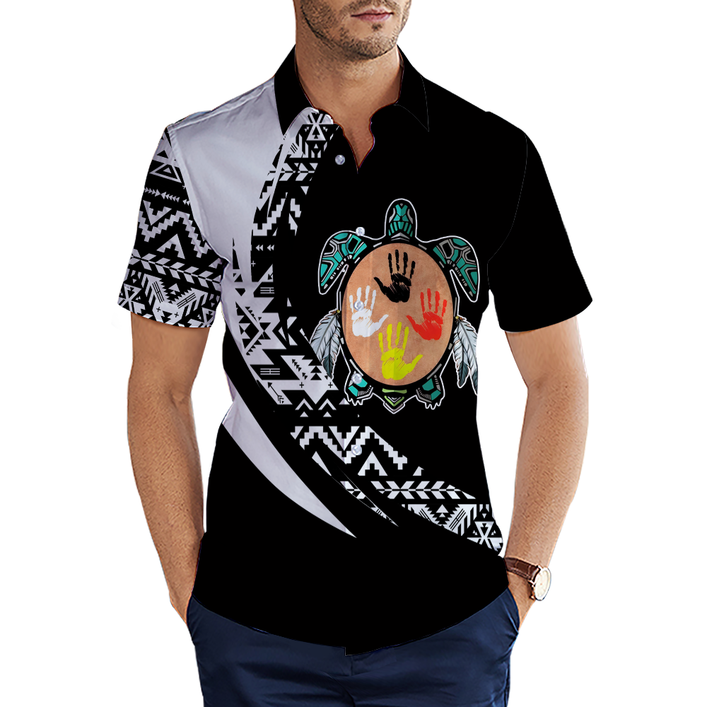 MTS0001 Tribal Turtle Spirit Native American 3D Men's Shirt