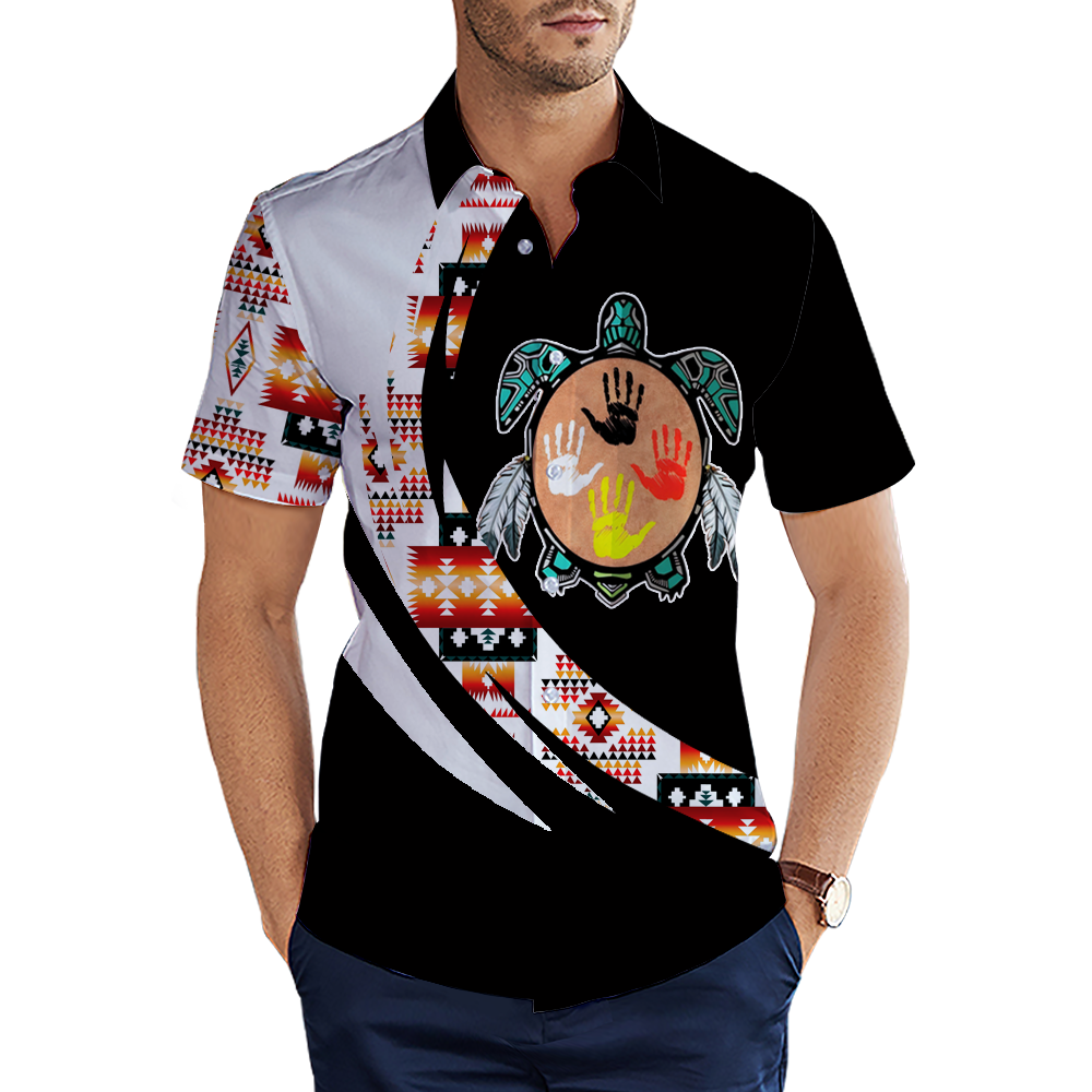 MTS0004 Tribal Turtle Spirit Native American 3D Men's Shirt