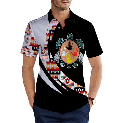 MTS0004 Tribal Turtle Spirit Native American 3D Men's Shirt