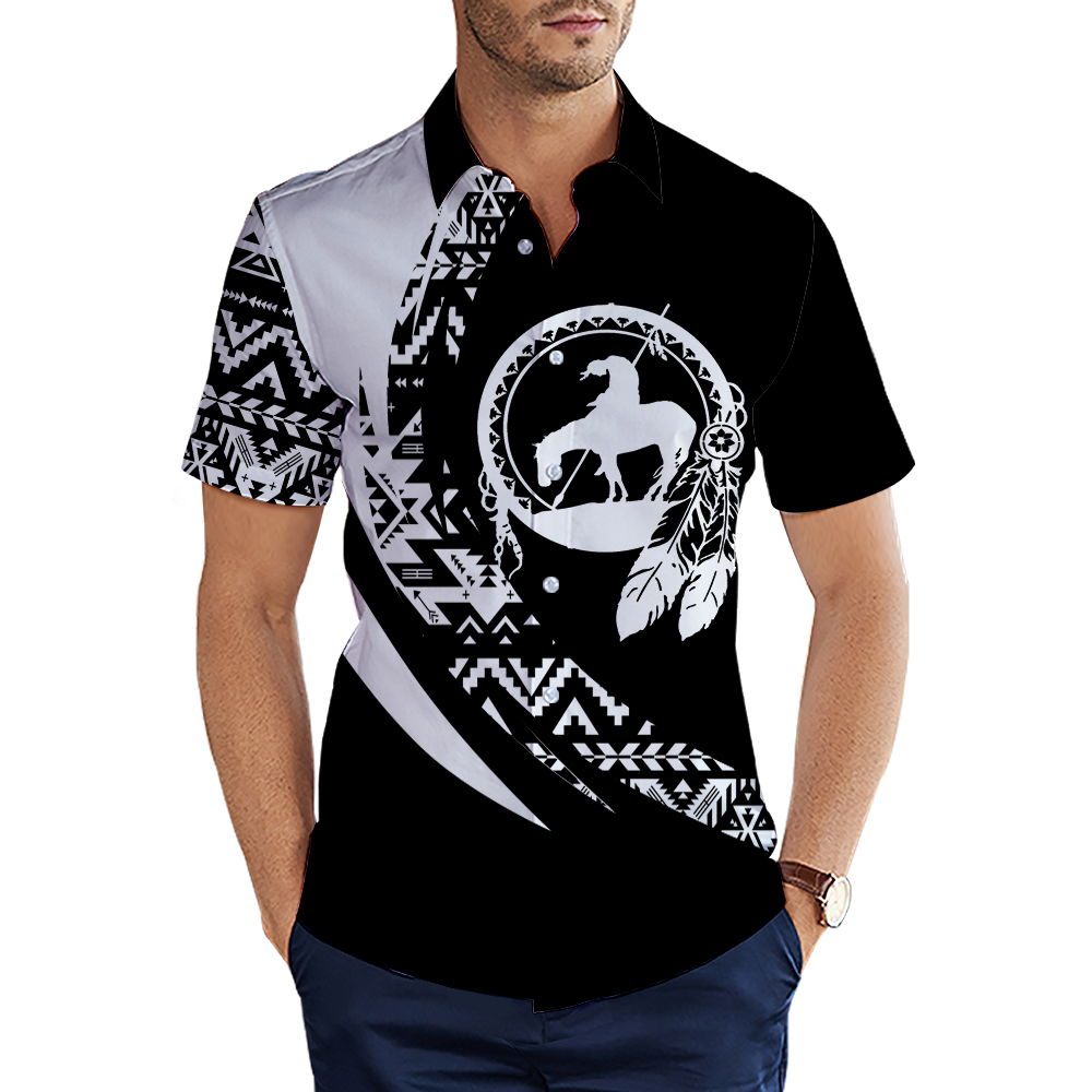 MTS0016 Trail Of Tears  Pattern Native American 3D Men's Shirt