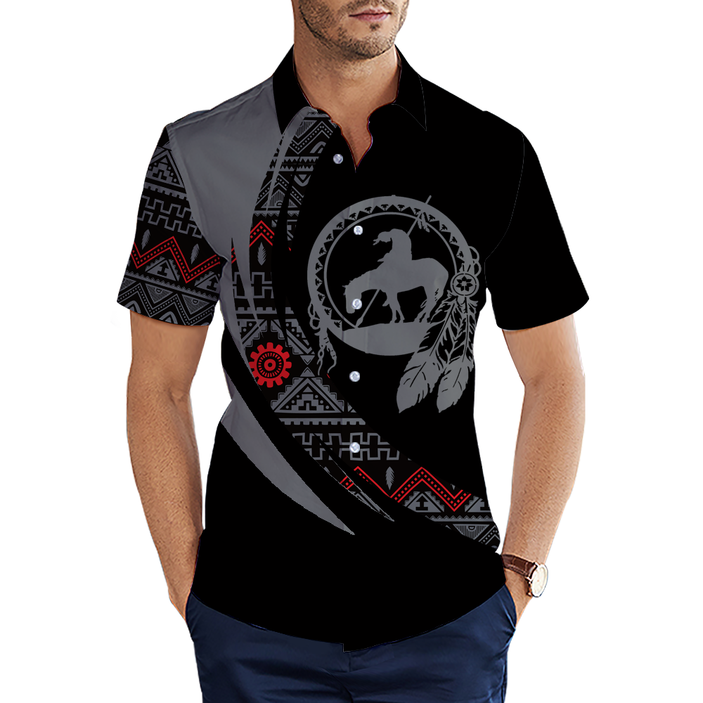 MTS0017 Trail Of Tears  Pattern Native American 3D Men's Shirt