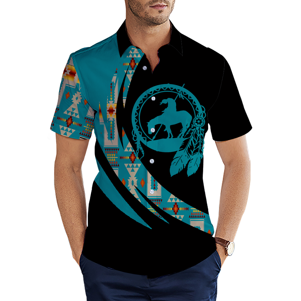 MTS0018 Trail Of Tears  Pattern Native American 3D Men's Shirt