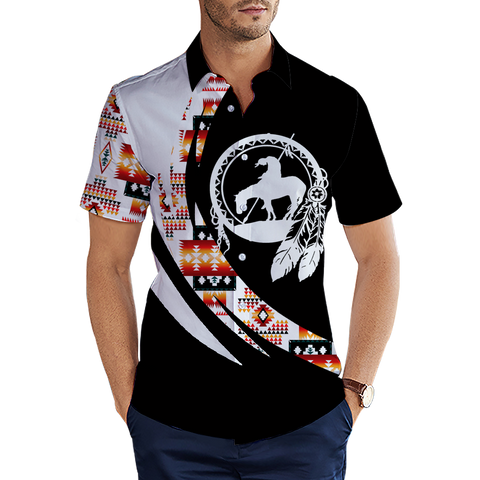 MTS0019 Trail Of Tears  Pattern Native American 3D Men's Shirt