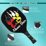 Mama Bear Medicine Wheels Native American GB-NAT00126-BLAN01 Pickleball Racket