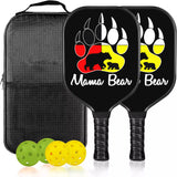 Mama Bear Medicine Wheels Native American GB-NAT00126-BLAN01 Pickleball Racket