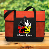 Mama Bear Native American Tote Bag With Mesh Pockets