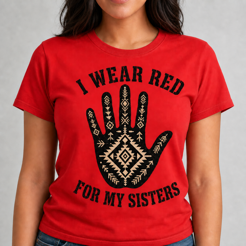 Mandala Handprint Native American-Inspired 2D T-Shirt TSm043