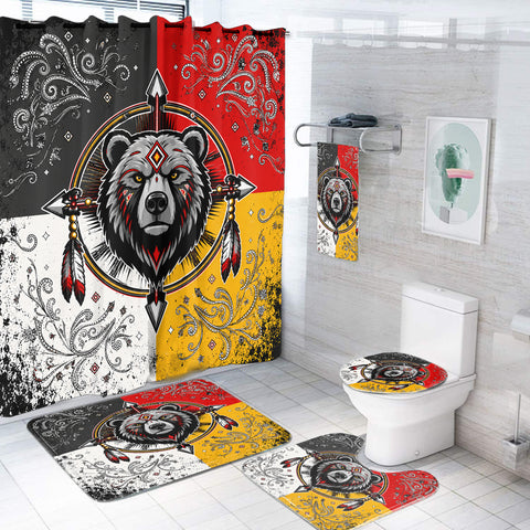 Medicine Bear Tribal Native American Bathroom set DS260731M01