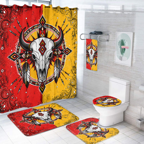 Medicine Bison Skull Native American-Inspired Bathroom Set – DS260730M14
