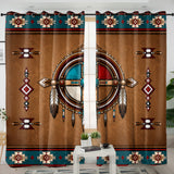 Medicine Feather Native American Living Room Curtain DS260729M04