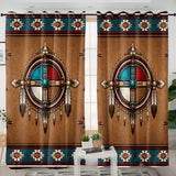 Medicine Feather Native American Living Room Curtain DS260729M04