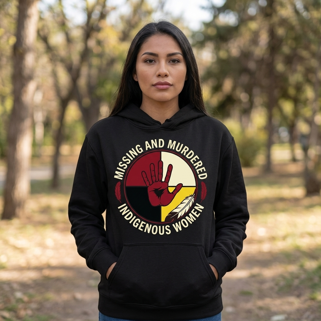 Medicine Wheel Hand Native American-Inspired 2D Hoodie HDm030