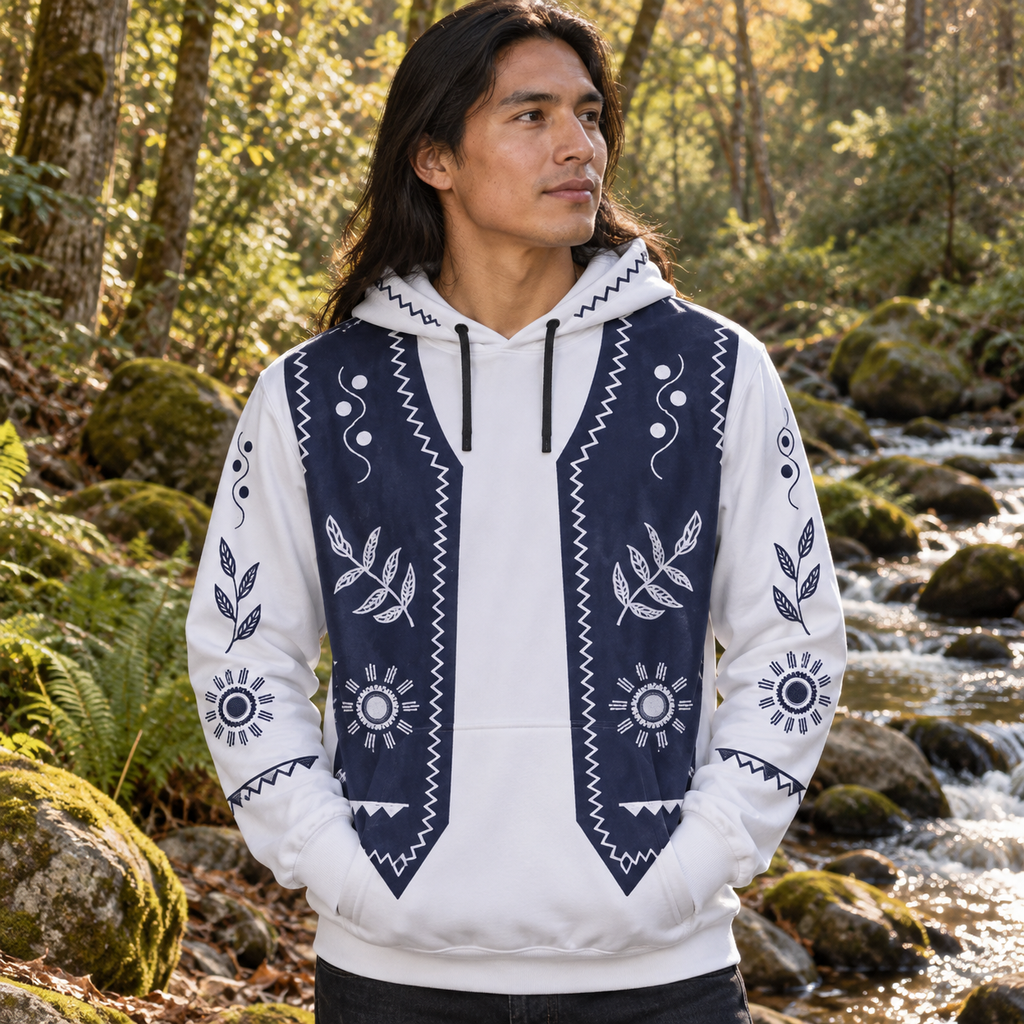 Moonleaf Sunburst Native American-Inspired 3D Hoodie HD3dm019