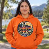 Mother Bear Cub Circular Sunset Native American-Inspired 2D Hoodie HDm025